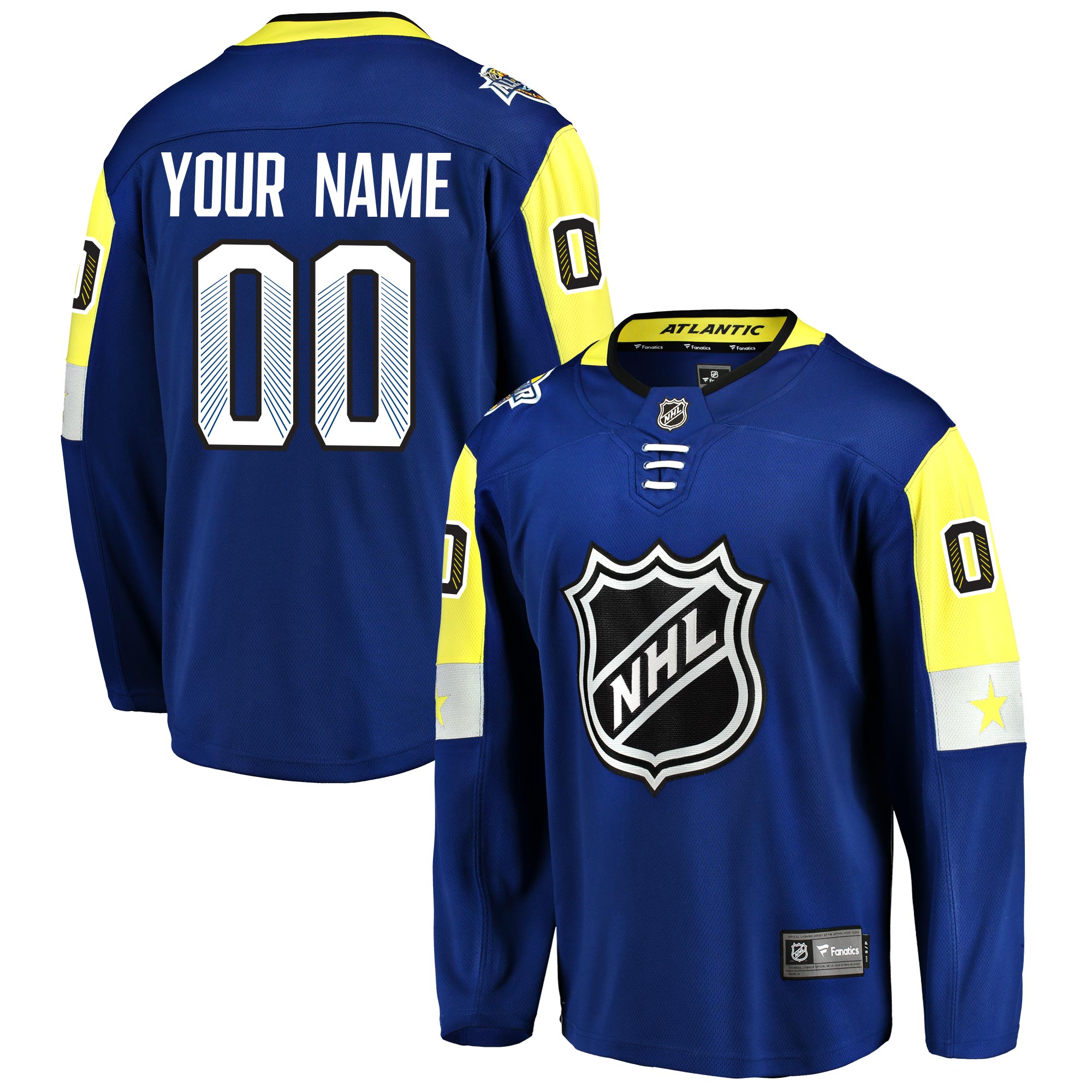 Mens NHL Atlantic Division All Star Fanatics Branded Breakaway Jersey Customised